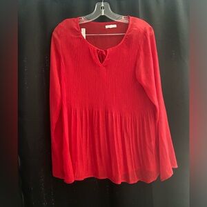 Maurices Vibrant Red Blouse